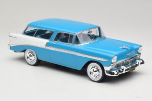 Chevrolet Bel Air Nomad Turquoise & Blanc KK-Scale 1:18 KKDC181292 Métal Moulé — image 4 sur 6