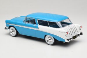 Chevrolet Bel Air Nomad Turquoise & Blanc KK-Scale 1:18 KKDC181292 Métal Moulé — image 5 sur 6