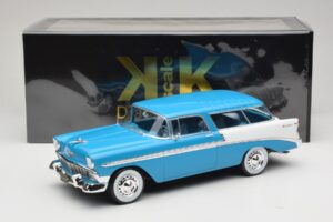 Chevrolet Bel Air Nomad Turquoise & Blanc KK-Scale 1:18 KKDC181292 Métal Moulé — image 6 sur 6