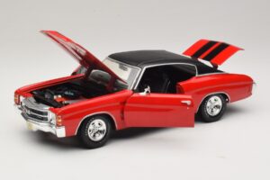 Chevrolet Chevelle SS454 Rouge Maisto 1:18 31890-P1 Métal Moulé — image 2 sur 8