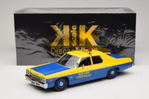 Dodge Monaco New York State Police Jaune & Bleu KK-Scale 1:18 KKDC181156 Métal Moulé — image 6 sur 6