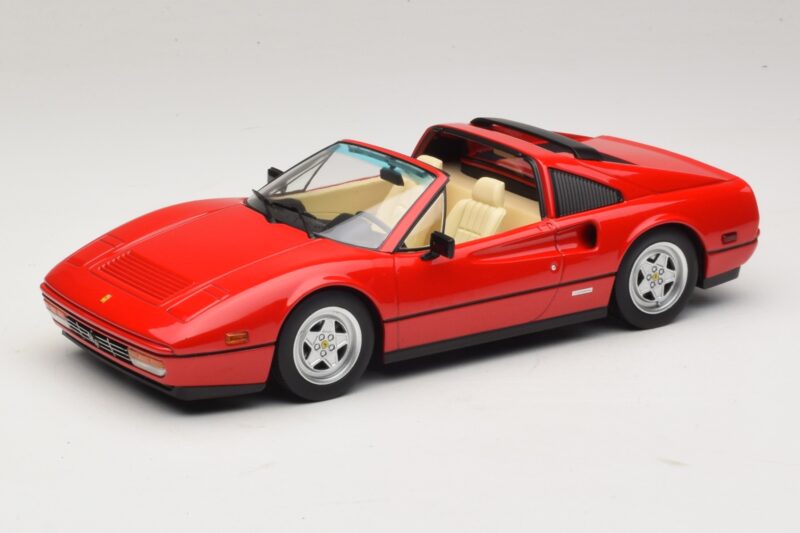 Ferrari 328 GTS Version US Rouge Beverly Hills Cop II Avec Intérieur Beige KK-Scale 1:18 KKDC181701 Métal Moulé