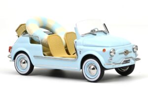 Fiat 500 Jolly Bleu Norev 1:18 187793 Métal Moulé