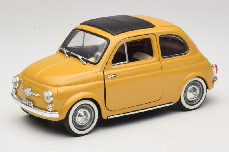 Fiat 500 Jaune Solido 1:18 8042 Métal Moulé