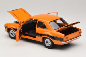 Ford Escort Mk1 RS1600 AVO Orange Avec Rayures Noires Minichamps 1:18 100688104 Métal Moulé — image 5 sur 8