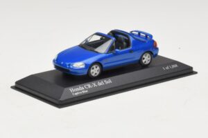Honda CR-X del Sol EG2 Bleu Métallisé Minichamps 1:43 400161931 Métal Moulé — image 2 sur 5
