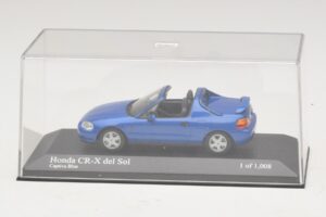 Honda CR-X del Sol EG2 Bleu Métallisé Minichamps 1:43 400161931 Métal Moulé — image 4 sur 5