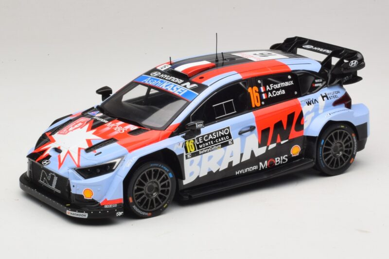 Hyundai i20 N Rally1 #16 A. Fourmaux / A. Coria Rally Monte Carlo 2026 IXO 1:18 18RMC270A Métal Moulé