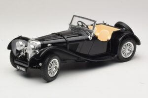 Jaguar SS100 Roadster Noir Bburago 1:18 3006-M3 Métal Moulé
