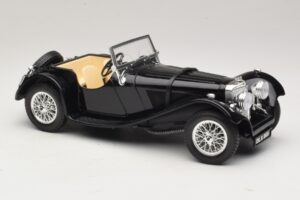 Jaguar SS100 Roadster Noir Bburago 1:18 3006-M3 Métal Moulé — image 4 sur 6