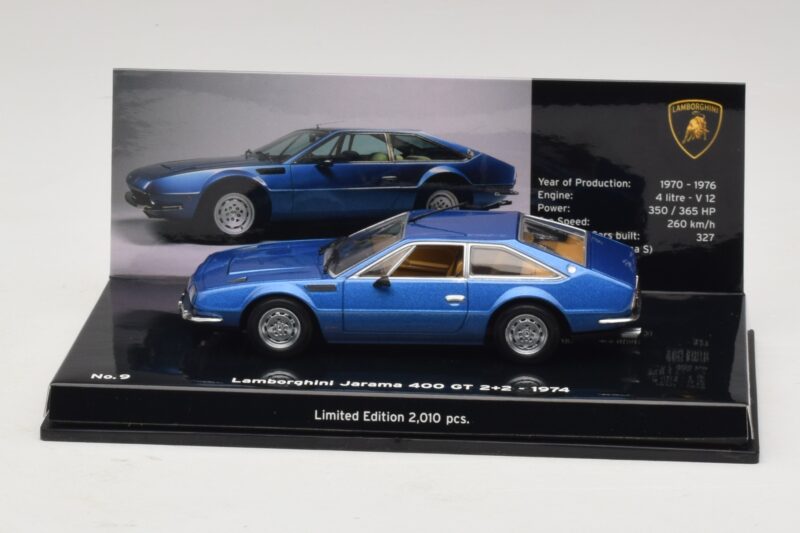 Lamborghini Jarama 400 GTS Bleu Minichamps 1:43 436103400 Métal Moulé