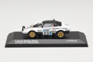 Lancia Stratos Rally #23 Walfridson / Frazer RAC Rally 1976 Minichamps 1:43 430761223 Métal Moulé
