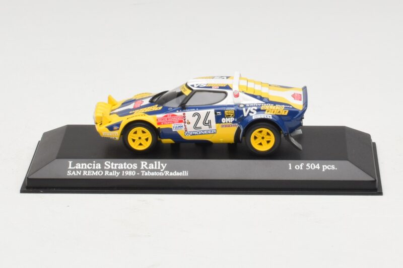 Lancia Stratos Rally #24 F. Tabaton / Radaelli San Remo Rally 1980 Minichamps 1:43 430801224 Métal Moulé