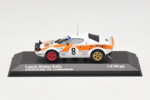 Lancia Stratos Rally #8 Livieratos / Manolis Acropolis Rally 1978 Minichamps 1:43 430781208 Métal Moulé