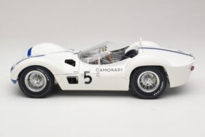 Maserati Tipo 61 #5 Camoradi S. Moss / D. Gurney 1000km Nurburgring Winner 1960 Minichamps 1:12 120601205 Métal Moulé — image 4 sur 8