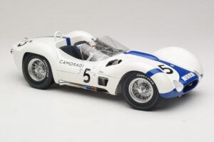 Maserati Tipo 61 #5 Camoradi S. Moss / D. Gurney 1000km Nurburgring Winner 1960 Minichamps 1:12 120601205 Métal Moulé — image 6 sur 8