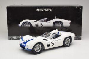 Maserati Tipo 61 #5 Camoradi S. Moss / D. Gurney 1000km Nurburgring Winner 1960 Minichamps 1:12 120601205 Métal Moulé — image 8 sur 8