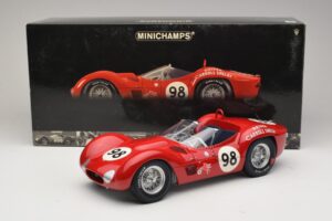 Maserati Tipo 61 #98 C. Shelby Times Mirror GP For Sportscars 1960 Minichamps 1:12 120601298 Métal Moulé — image 8 sur 8