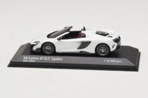 McLaren 675LT Spider Silica White Minichamps 1:43 537154432 Métal Moulé