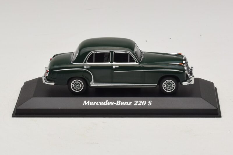 Mercedes 220 S W180 Vert Foncé Maxichamps 1:43 940033001 Métal Moulé