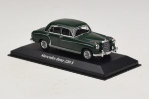 Mercedes 220 S W180 Vert Foncé Maxichamps 1:43 940033001 Métal Moulé — image 3 sur 5