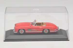 Mercedes 300 SL W198 Rouge Avec Intérieur Marron Minichamps 1:43 MB009 Métal Moulé — image 4 sur 5