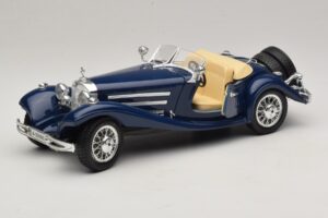 Mercedes 500K Roadster Bleu Bburago 1:20 3070 Métal Moulé — image 2 sur 8