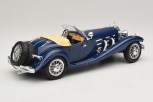 Mercedes 500K Roadster Bleu Bburago 1:20 3070 Métal Moulé — image 3 sur 8