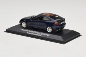 Mercedes C-Class Sportscoupe CL203 Blue Metallic Bundespressball Minichamps 1:43 MB010 Métal Moulé — image 3 sur 5