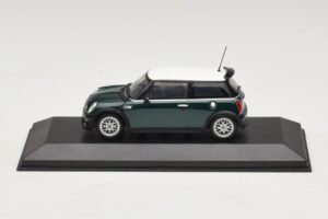 Mini Cooper One R50 Aero Green Avec Toit Blanc Minichamps 1:43 MINI011 Métal Moulé
