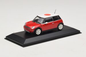 Mini Cooper One R50 Rouge Avec Drapeau Japonais Minichamps 1:43 MINI034 Métal Moulé — image 2 sur 5