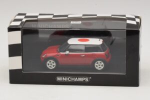 Mini Cooper One R50 Rouge Avec Drapeau Japonais Minichamps 1:43 MINI034 Métal Moulé — image 5 sur 5
