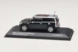 Mini Cooper S Clubman R55 Vert Argent Minichamps 1:43 431138670 Métal Moulé