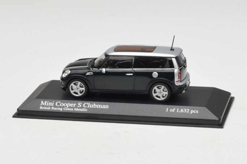 Mini Cooper S Clubman R55 Vert Argent Minichamps 1:43 431138670 Métal Moulé