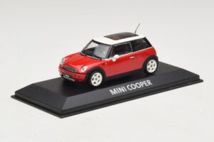 Mini Cooper S R53 Rouge Avec Toit Panoramique Minichamps 1:43 MINI024 Métal Moulé — image 2 sur 5