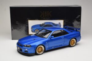 Nissan Skyline GT-R R34 V-Spec II Bleu Métallisé BBS Jantes KK-Scale 1:12 KKDC120211-2 Métal Moulé — image 8 sur 8