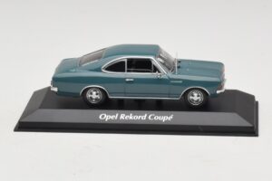 Opel Rekord C Coupé Bleu Maxichamps 1:43 940046121 Métal Moulé