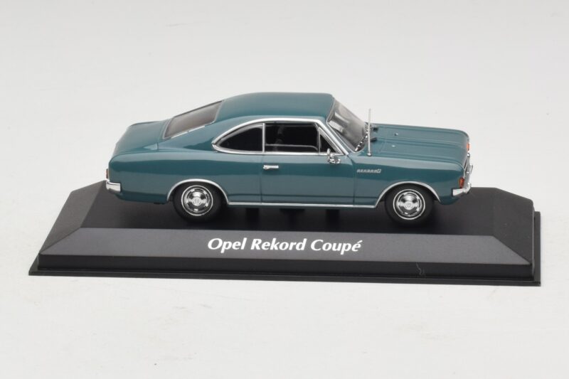 Opel Rekord C Coupé Bleu Maxichamps 1:43 940046121 Métal Moulé