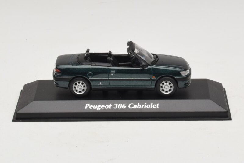 Peugeot 306 Cabriolet Vert Métallisé Maxichamps 1:43 940112833 Métal Moulé