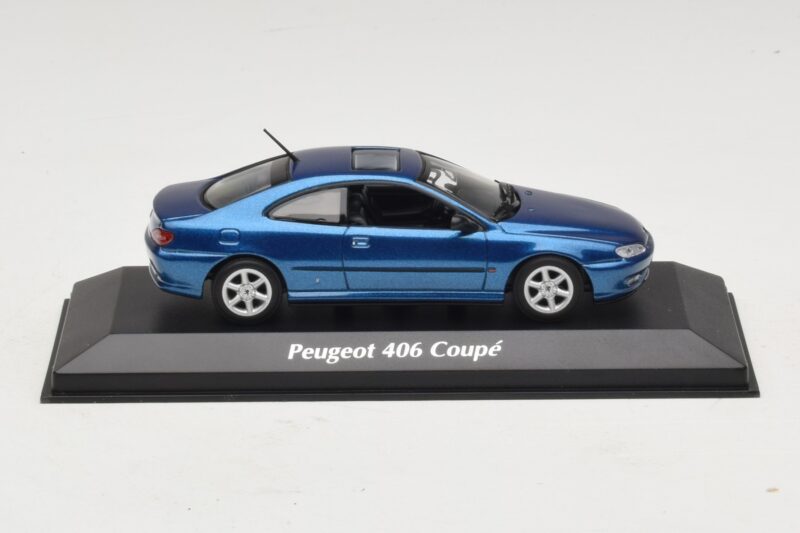Peugeot 406 Coupé Bleu Métallisé Maxichamps 1:43 940112620 Métal Moulé