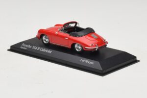 Porsche 356 B Cabriolet Rouge Minichamps 1:43 400064331 Métal Moulé — image 3 sur 5