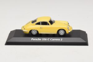 Porsche 356C Carrera 2 Jaune Maxichamps 1:43 940062361 Métal Moulé