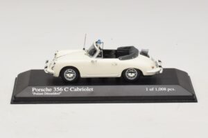 Porsche 356C Cabriolet Polizei Dusseldorf Minichamps 1:43 430062391 Métal Moulé