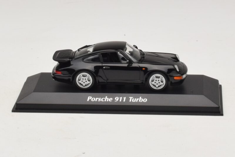 Porsche 911 964 Turbo Noir Maxichamps 1:43 940069101 Métal Moulé