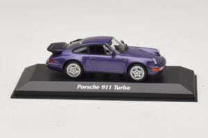 Porsche 911 964 Turbo Violet Métallisé Maxichamps 1:43 940069100 Métal Moulé