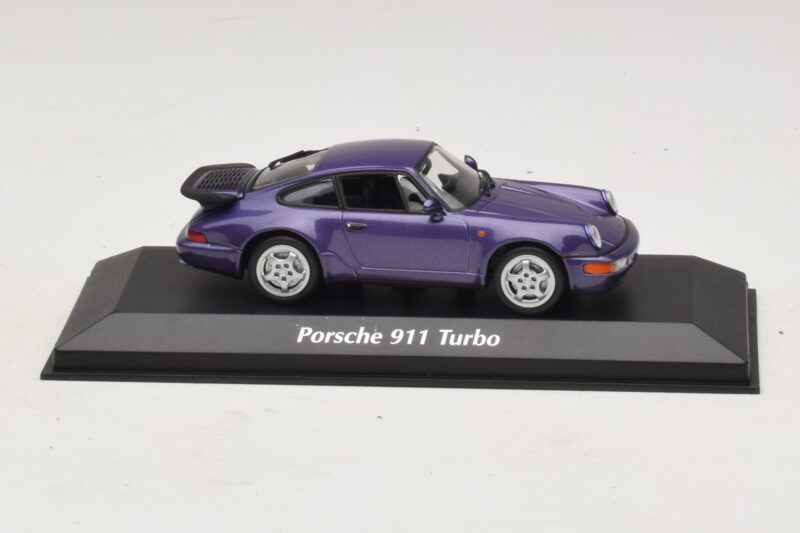 Porsche 911 964 Turbo Violet Métallisé Maxichamps 1:43 940069100 Métal Moulé