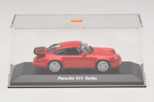 Porsche 911 964 Turbo Rouge Maxichamps 1:43 940069102 Métal Moulé — image 4 sur 5