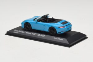 Porsche 911 991.1 Carrera 4 GTS Cabriolet Bleu Minichamps 1:43 410067332 Métal Moulé — image 3 sur 5