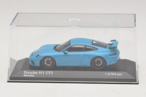 Porsche 911 991.1 GT3 Bleu Minichamps 1:43 410066022 Métal Moulé — image 4 sur 5