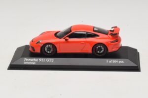 Porsche 911 991.1 GT3 Orange Minichamps 1:43 410066024 Métal Moulé